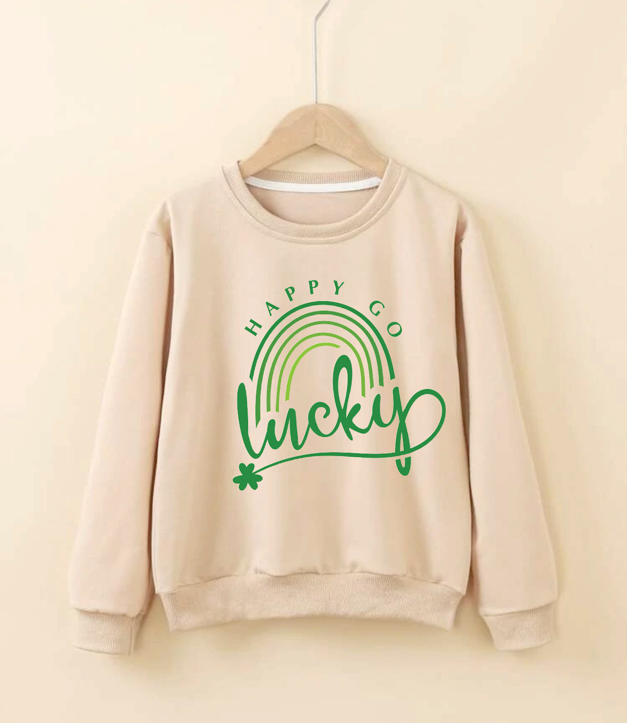 Paint Your Own Saint Patty's Day Sweatshirt-Apricot Color