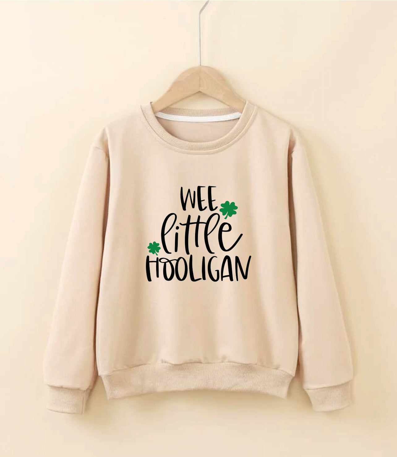 Paint Your Own Saint Patty's Day Sweatshirt-Apricot Color