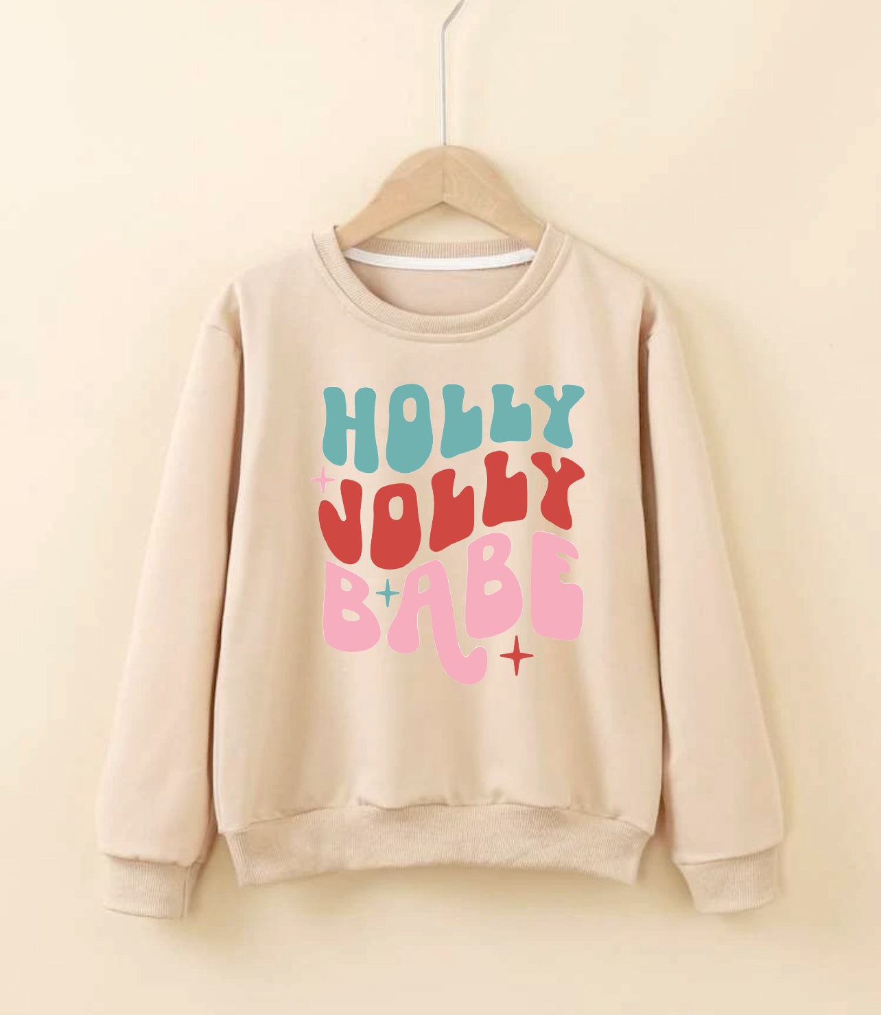 Paint Your Own Sweatshirt- Holiday Design (APRICOT COLOR)