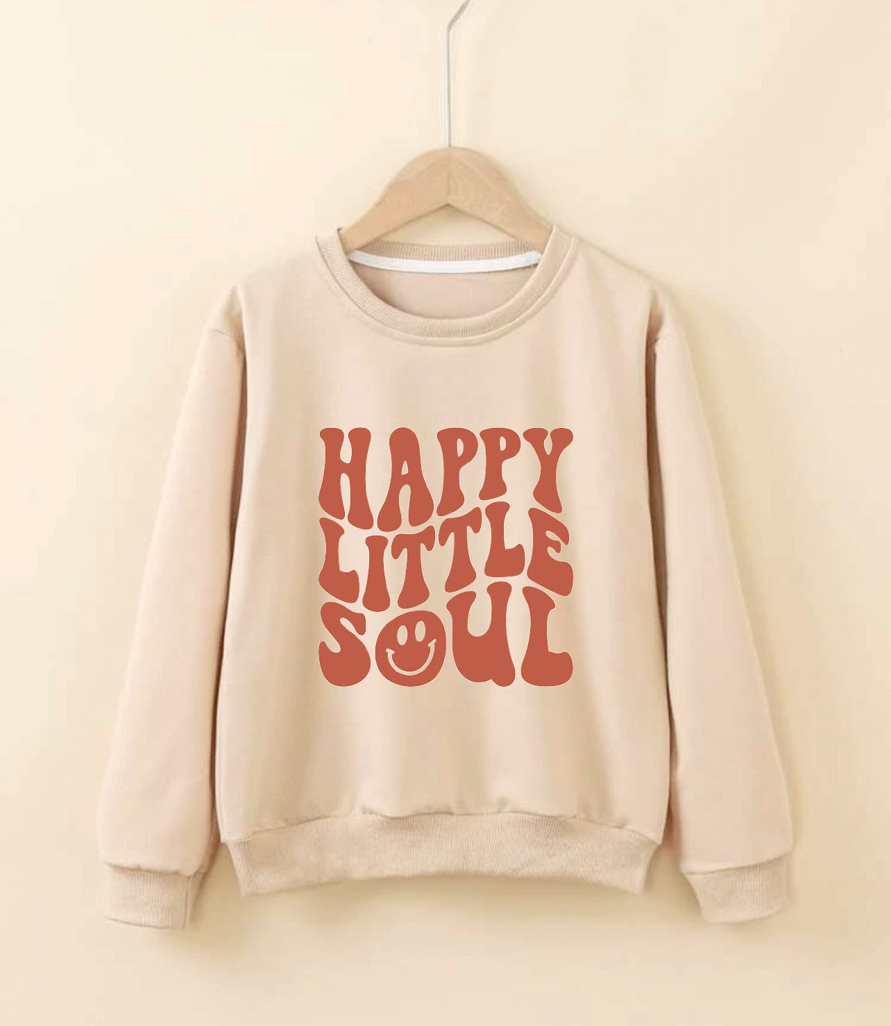 Paint Your Own Valentine Sweatshirt-Apricot (Color)