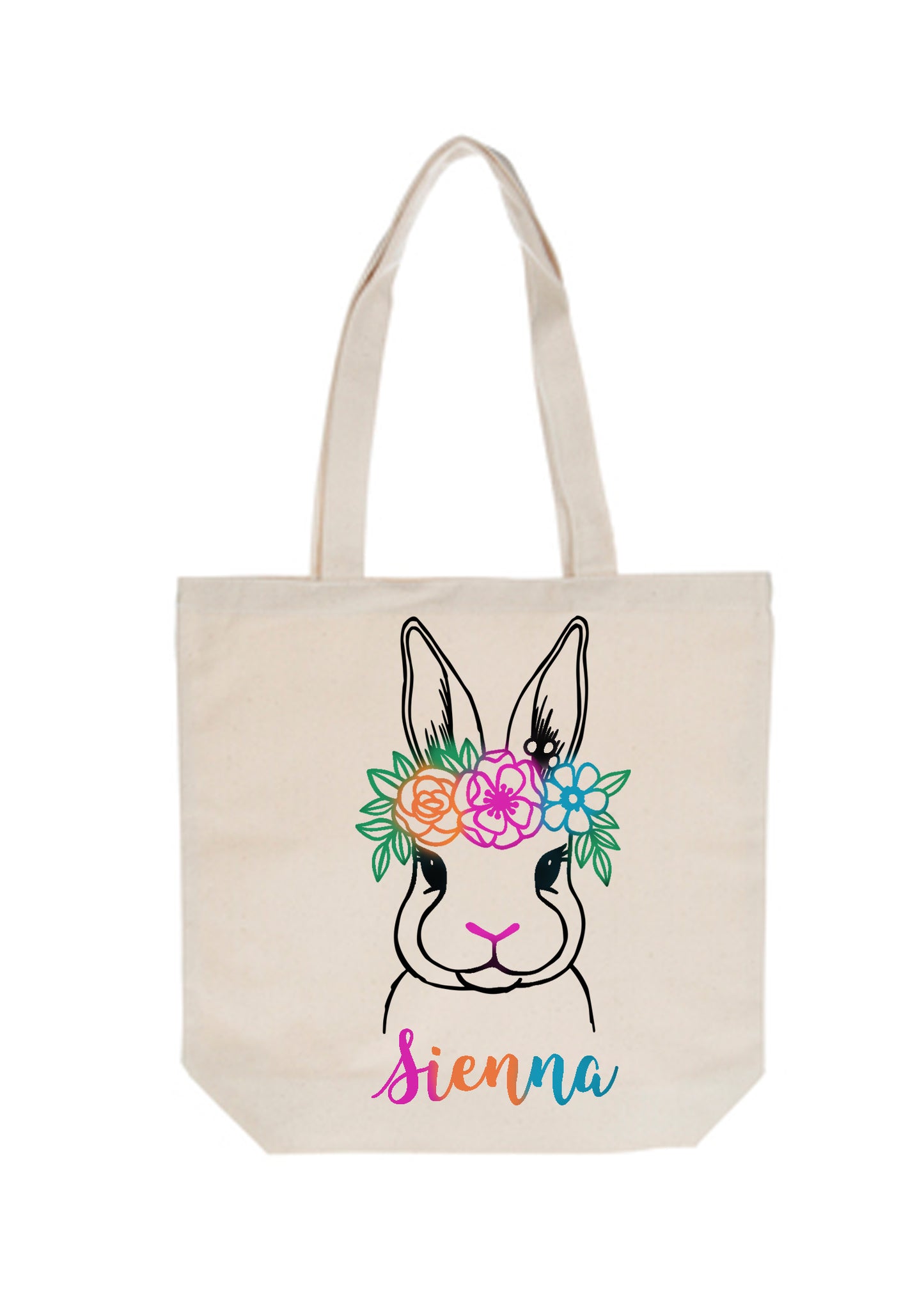 Personalized Stencil Tote Bag Craft Kit- Natural Canvas