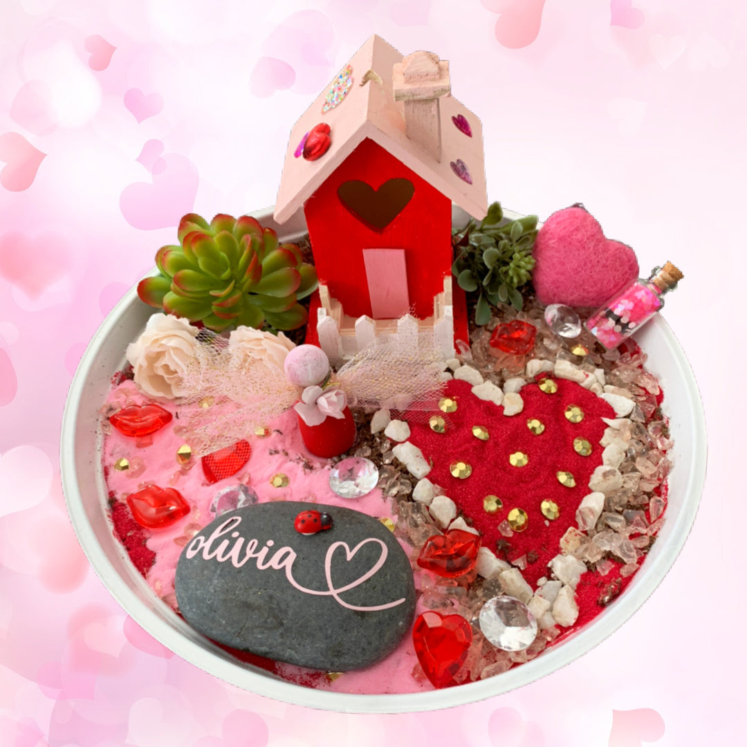 DIY Valentine's Fairy Garden Kit