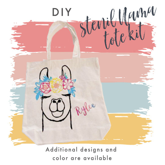 DIY Painted Tote Bags, Online class & kit