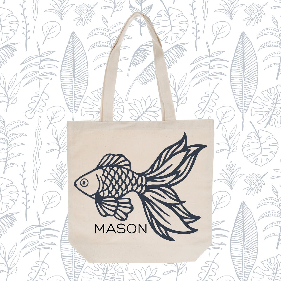 Personalized Stencil Tote Bag Craft Kit- Natural Canvas