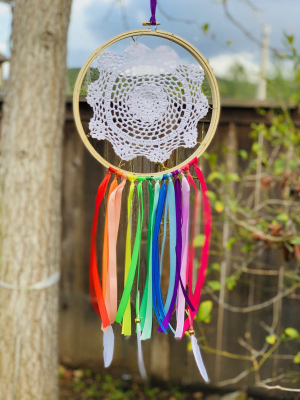 Rainbow Dream Catcher Kit - Create Art, Party IN A BOX